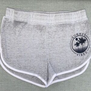 No Boundaries Gray Heather 'Summer Vibes' Athletic Lounge Shorts